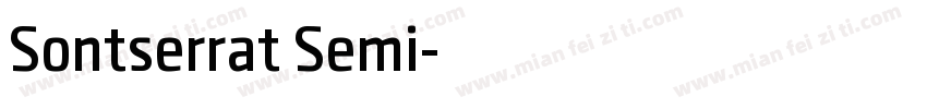 Sontserrat Semi字体转换